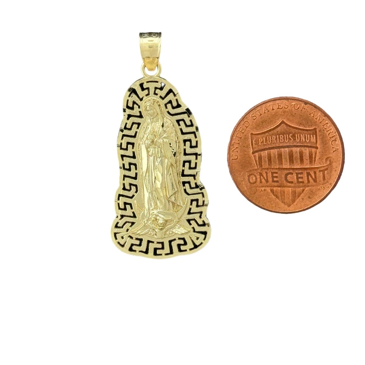 10KT Gold Virgin Mary Pendant - 1.7g