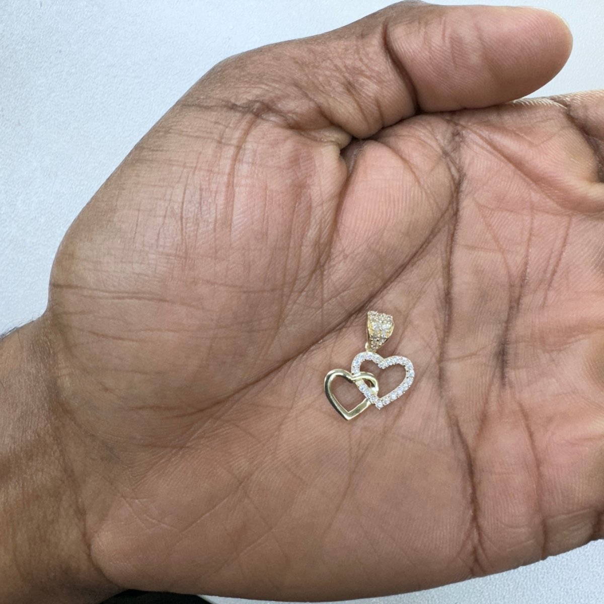 10KT Heart Gold Pendant, 1.04 GRM, 1.5 mm Bail