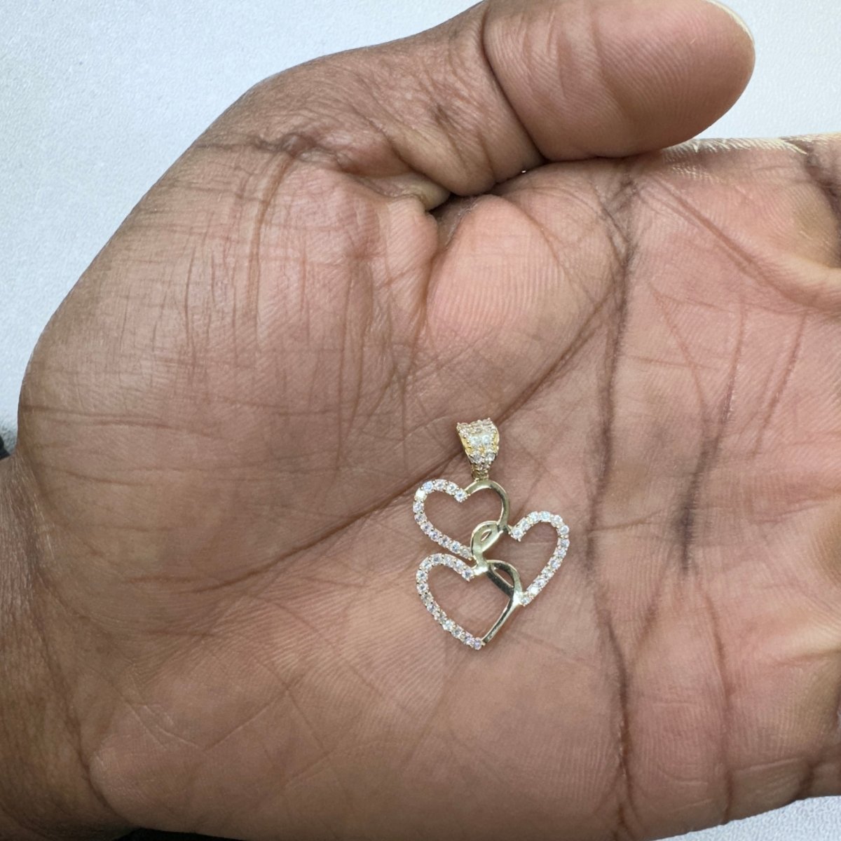 10KT Heart Gold Pendant, 1.15 GRM, 1.5 mm Bail