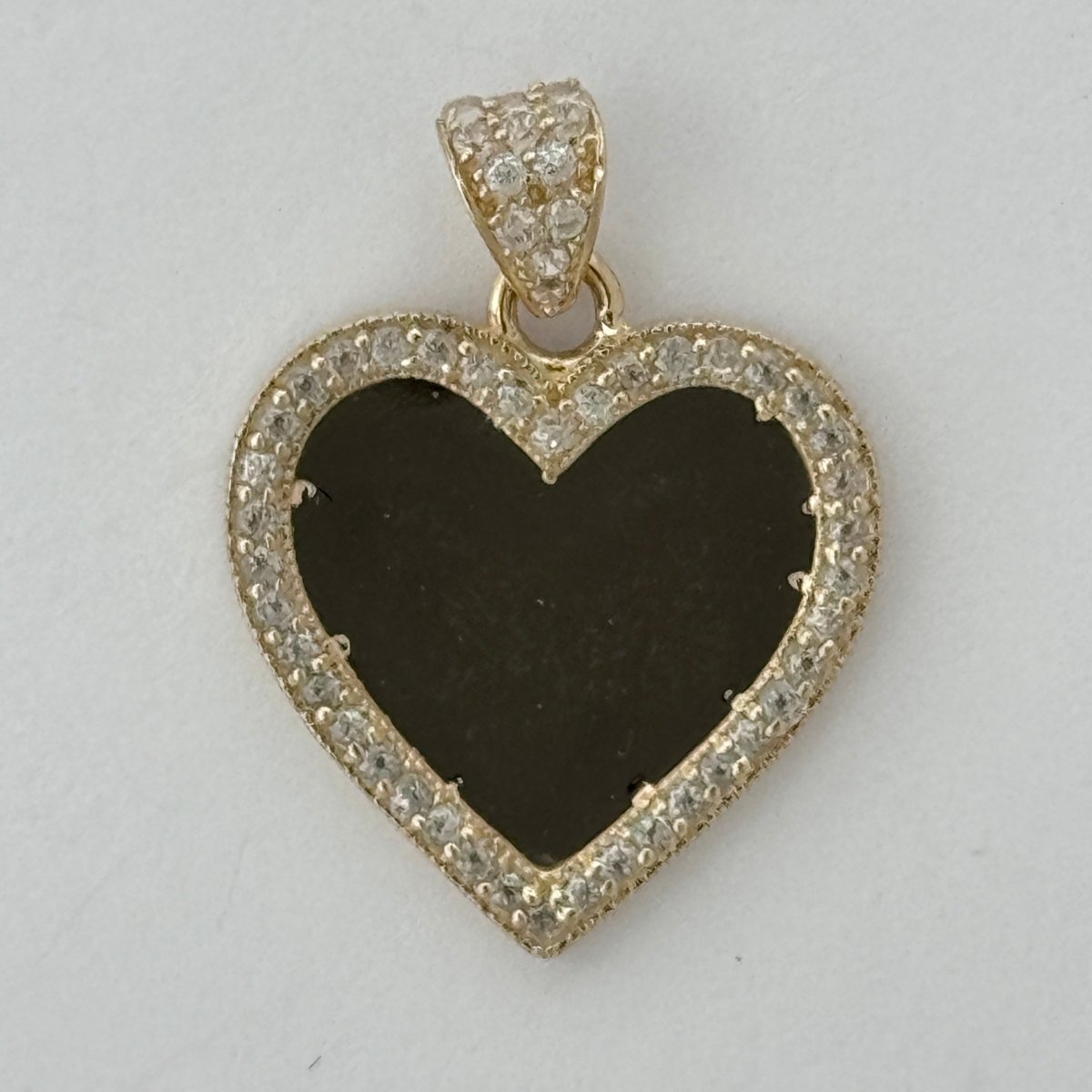 10KT Heart Gold Pendant, 2.1 GRM, 1.5 mm Bail