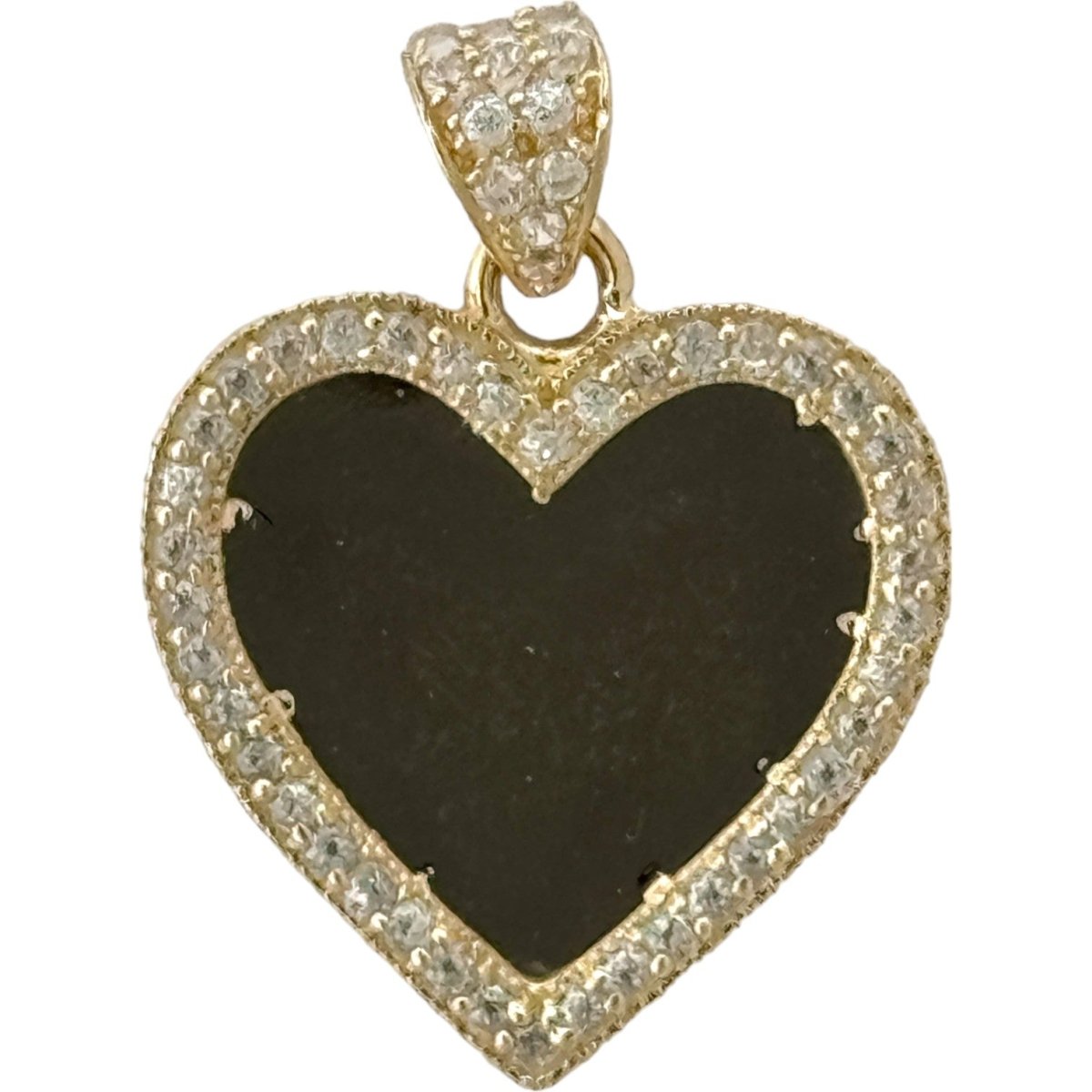 10KT Heart Gold Pendant, 2.1 GRM, 1.5 mm Bail