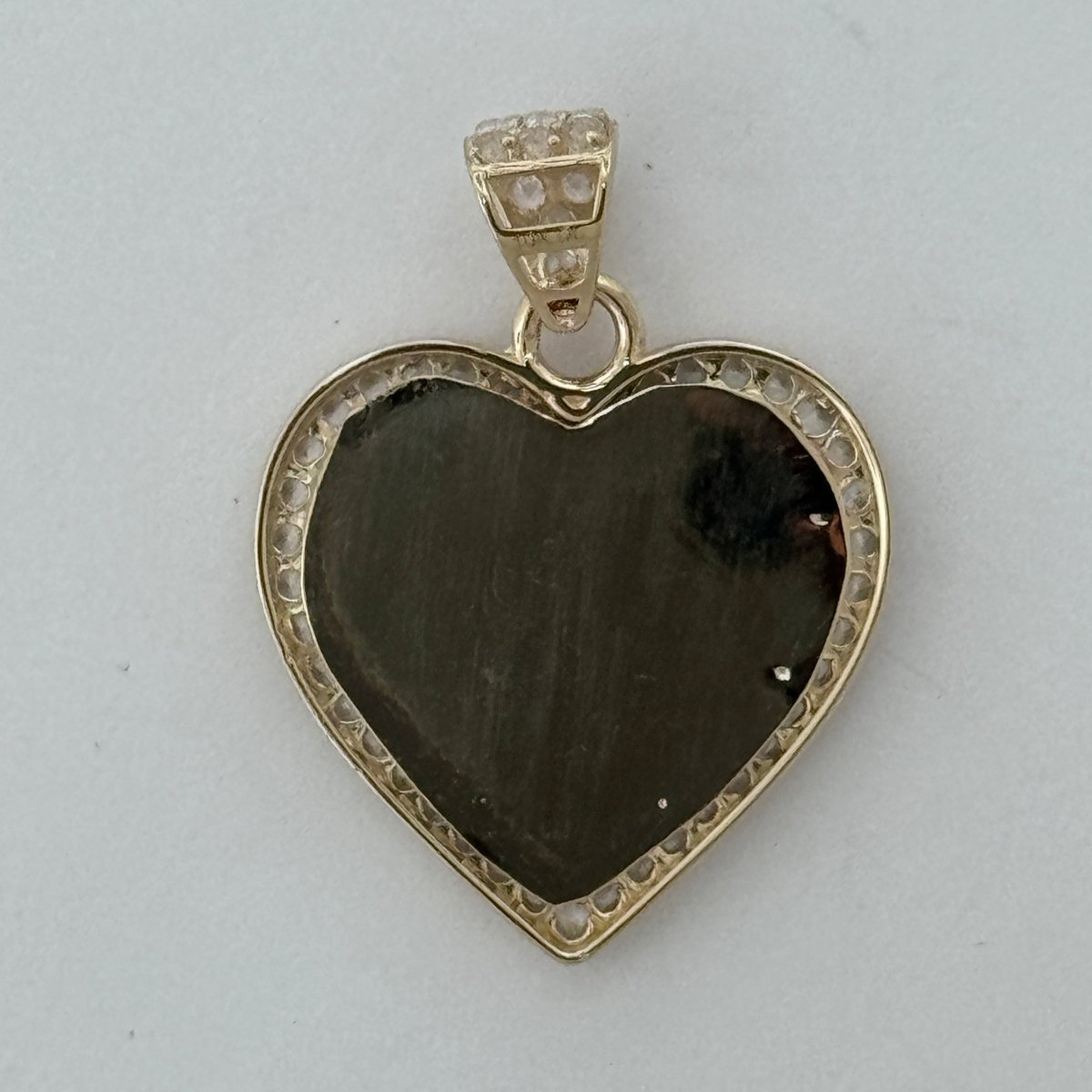 10KT Heart Gold Pendant, 2.1 GRM, 1.5 mm Bail