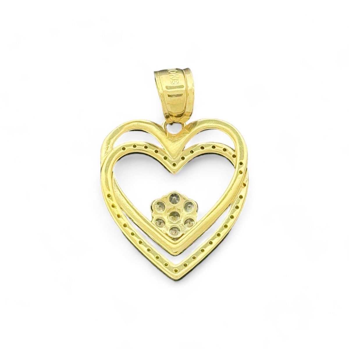 10KT Heart Gold Pendant - 3.36Grm