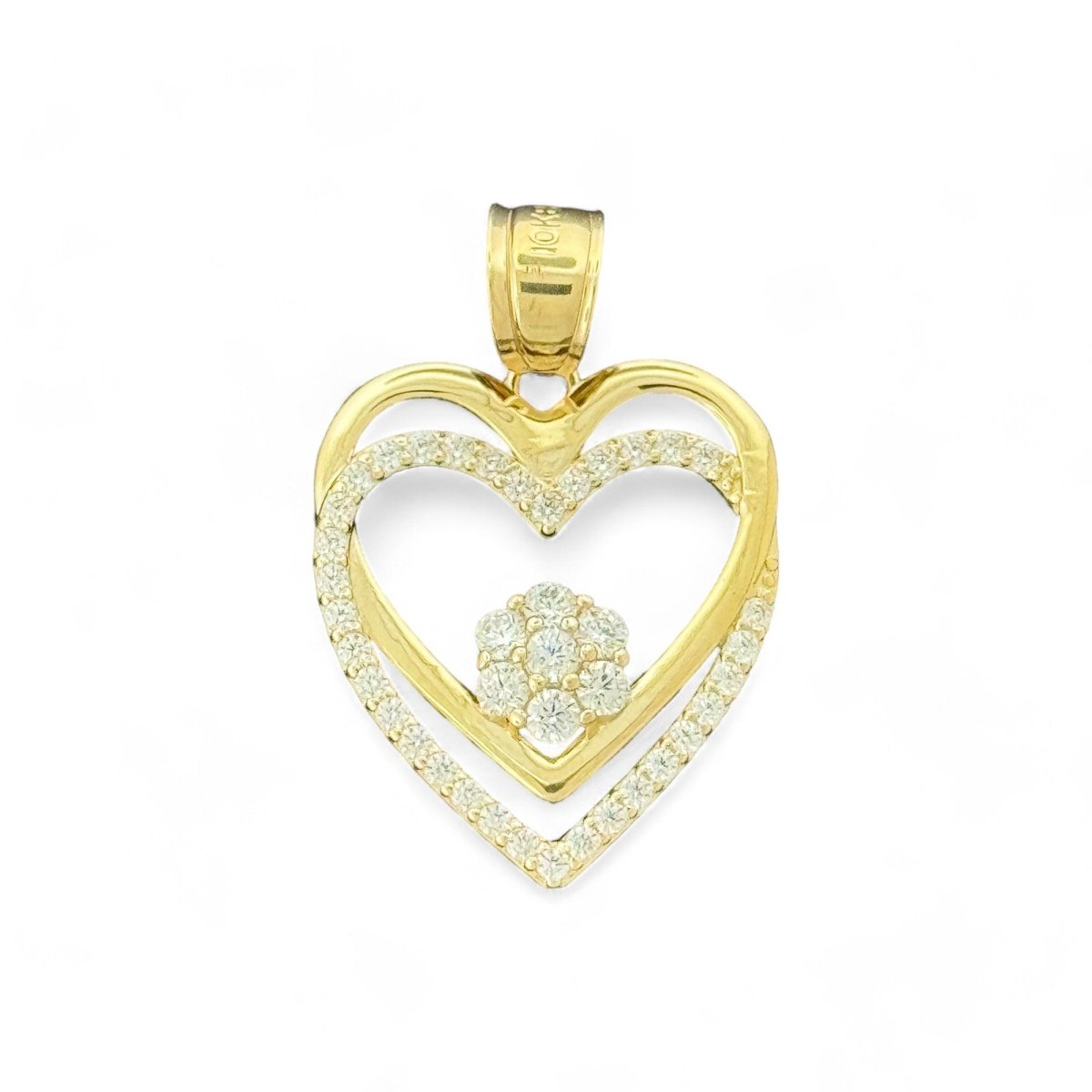 10KT Heart Gold Pendant - 3.36Grm