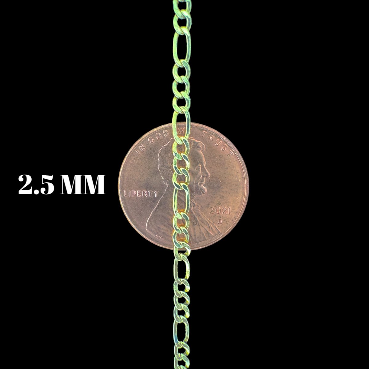 10KT Hollow Figaro Necklace, Hollow