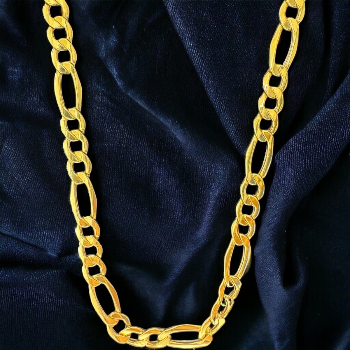 10KT Hollow Figaro Necklace, Hollow