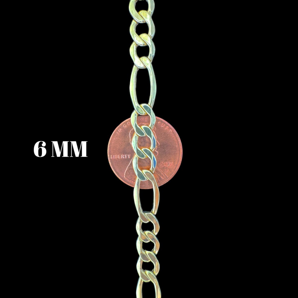 10KT Hollow Figaro Necklace, Hollow