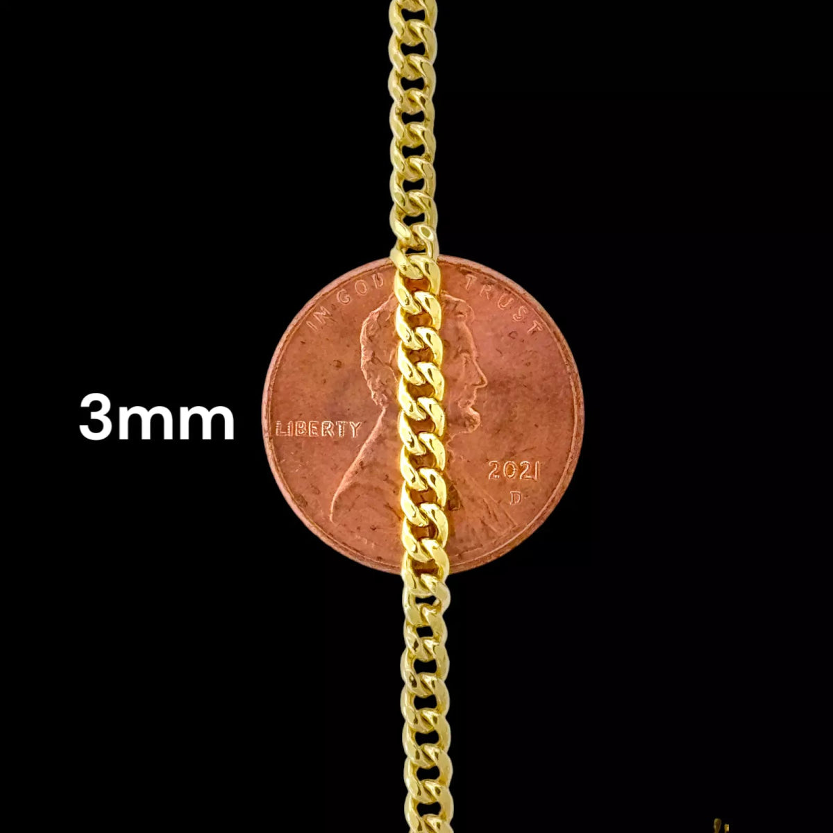 10KT Miami Cuban Necklace, Hollow