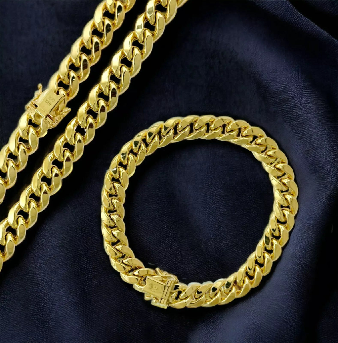 10KT Miami Cuban Necklace, Hollow