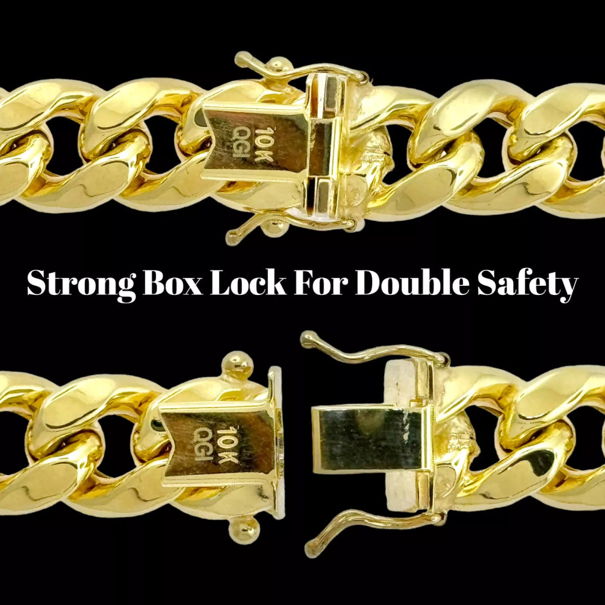 10KT Miami Cuban Necklace, Hollow