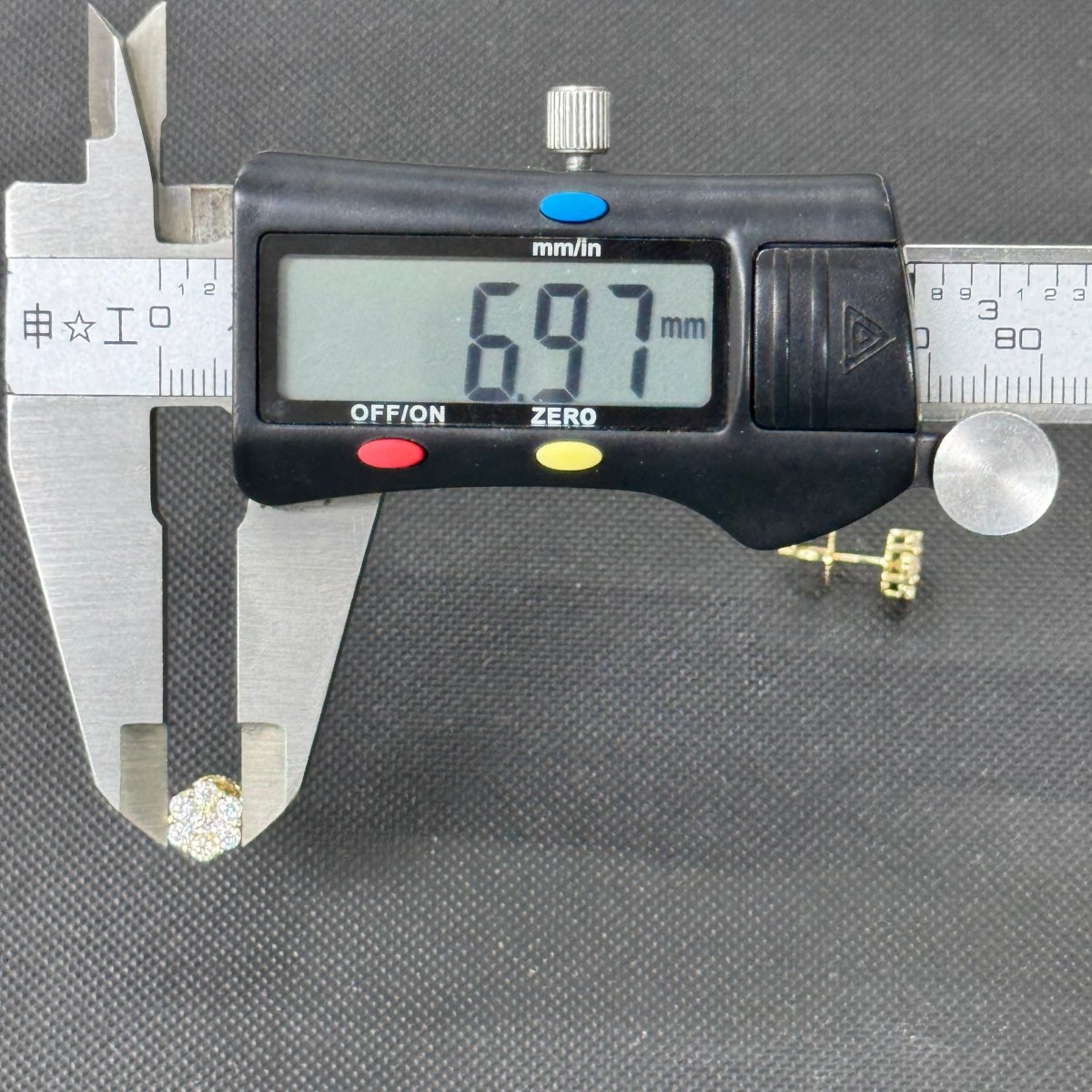 10KT Moissanite Flower Earring - 1CT, 2CT, 3CT