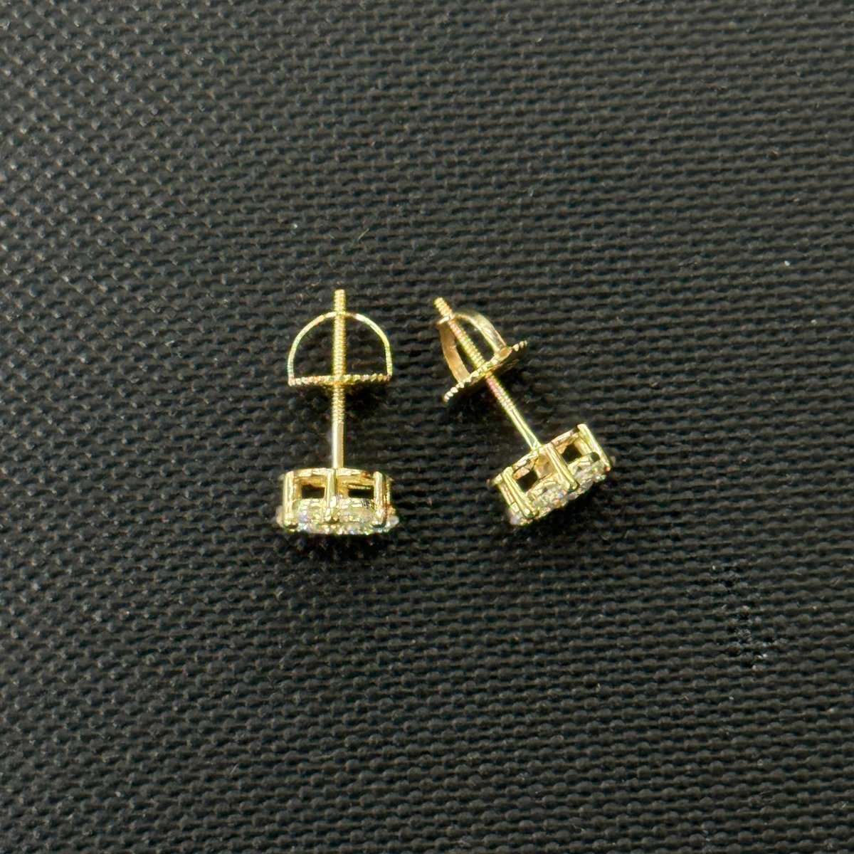 10KT Moissanite Flower Earring - 1CT, 2CT, 3CT