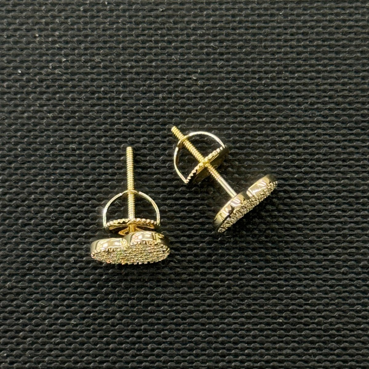 10KT Moissanite Heart Earrings