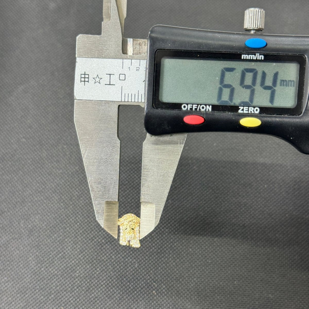 10KT Moissanite Jesus Face Earrings