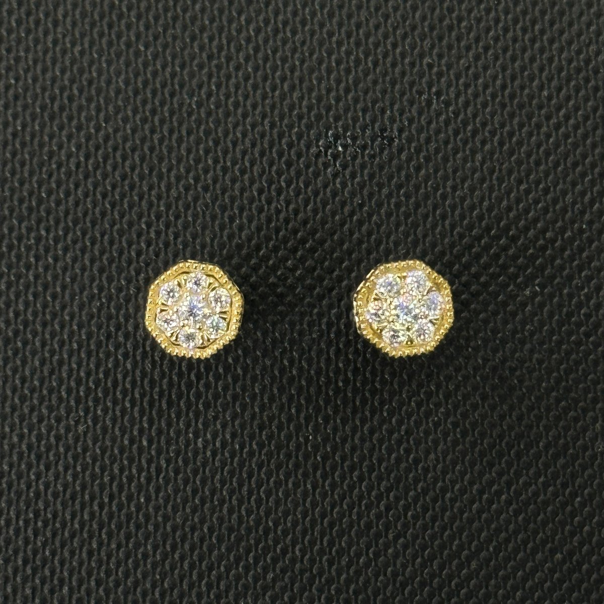 10KT Moissanite Octagan Earrings