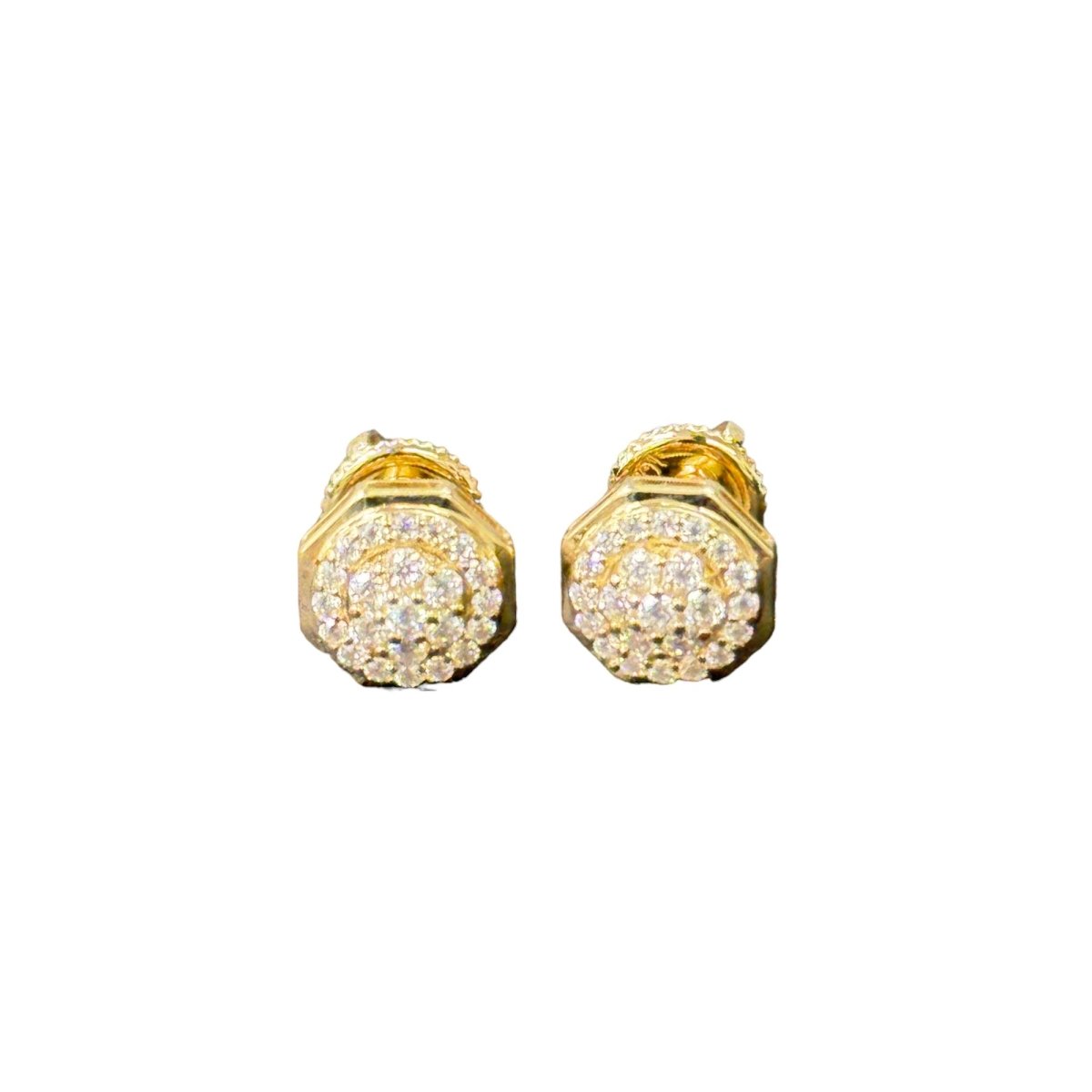 10KT Moissanite Octagan Earrings