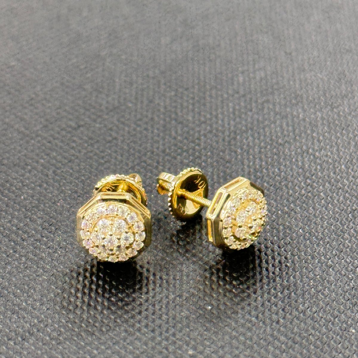 10KT Moissanite Octagan Earrings