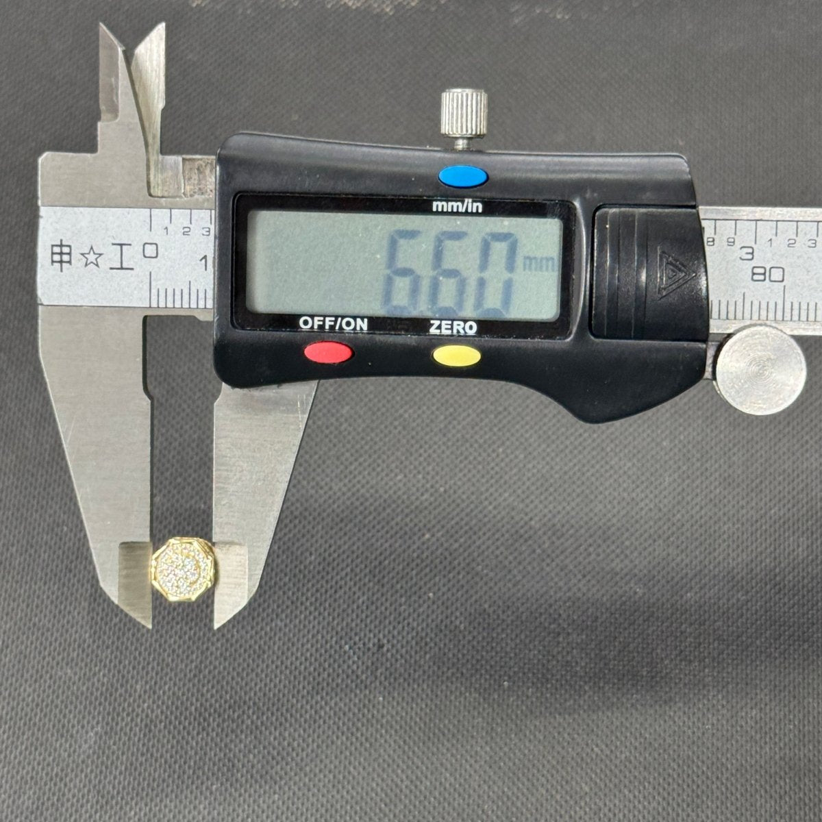 10KT Moissanite Octagan Stud Earrings