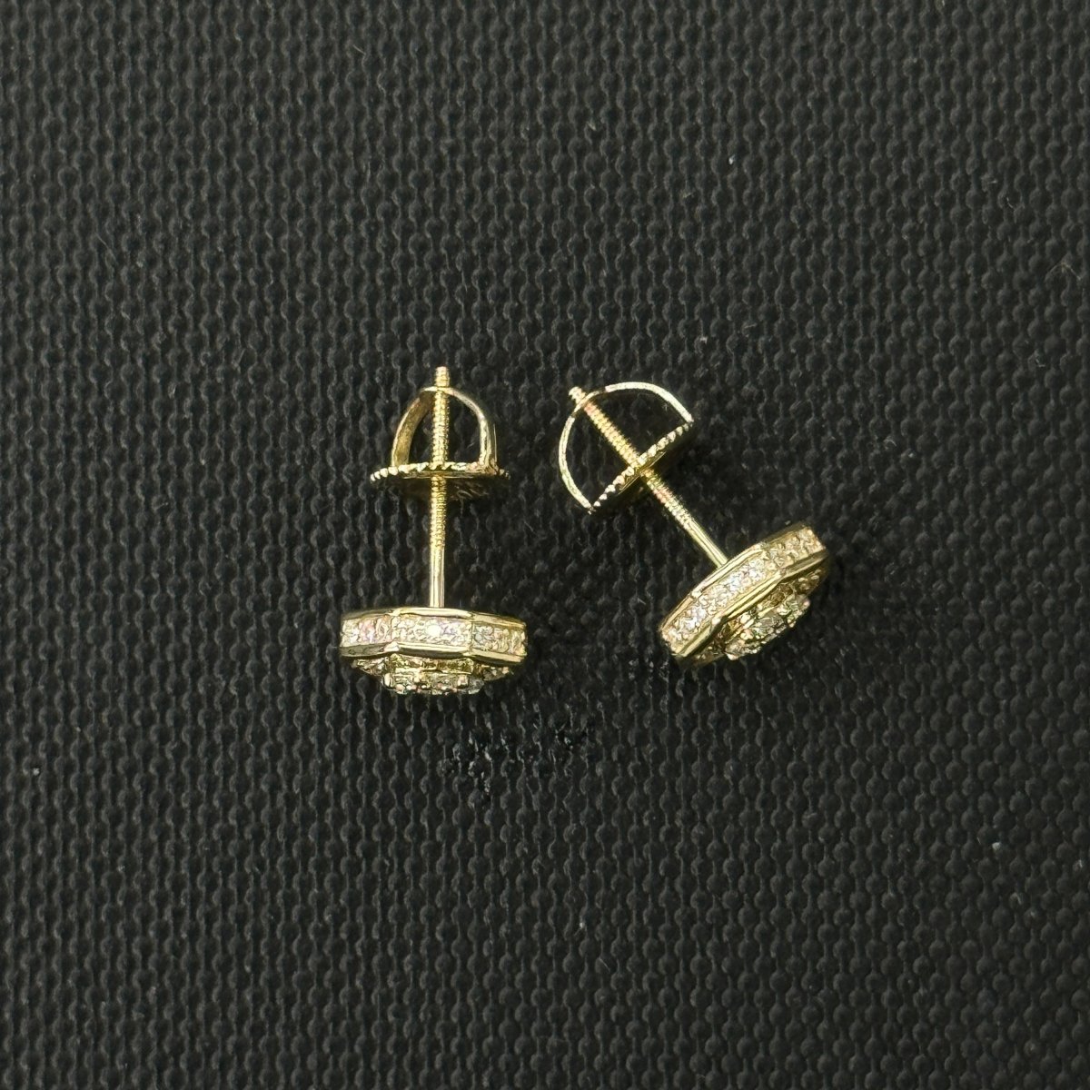 10KT Moissanite Octagan Stud Earrings