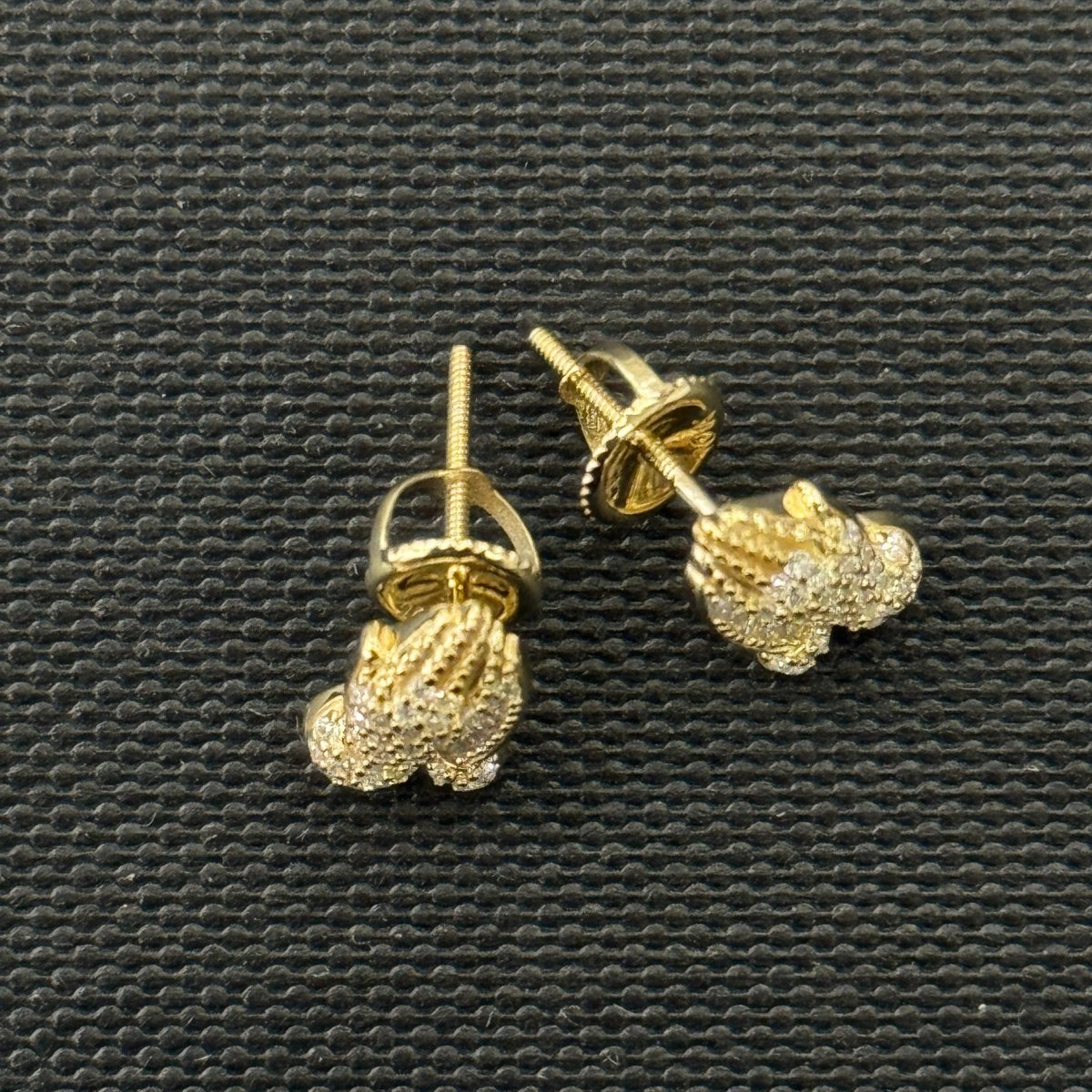 10KT Moissanite Praying Hands Earrings