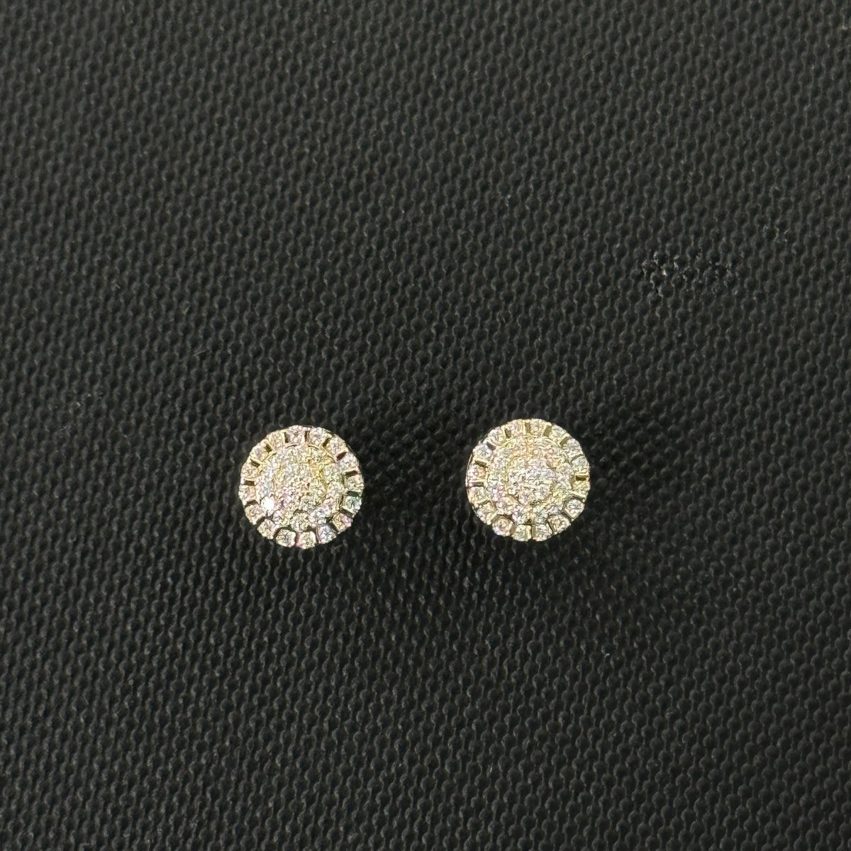 10KT Moissanite Round Earrings