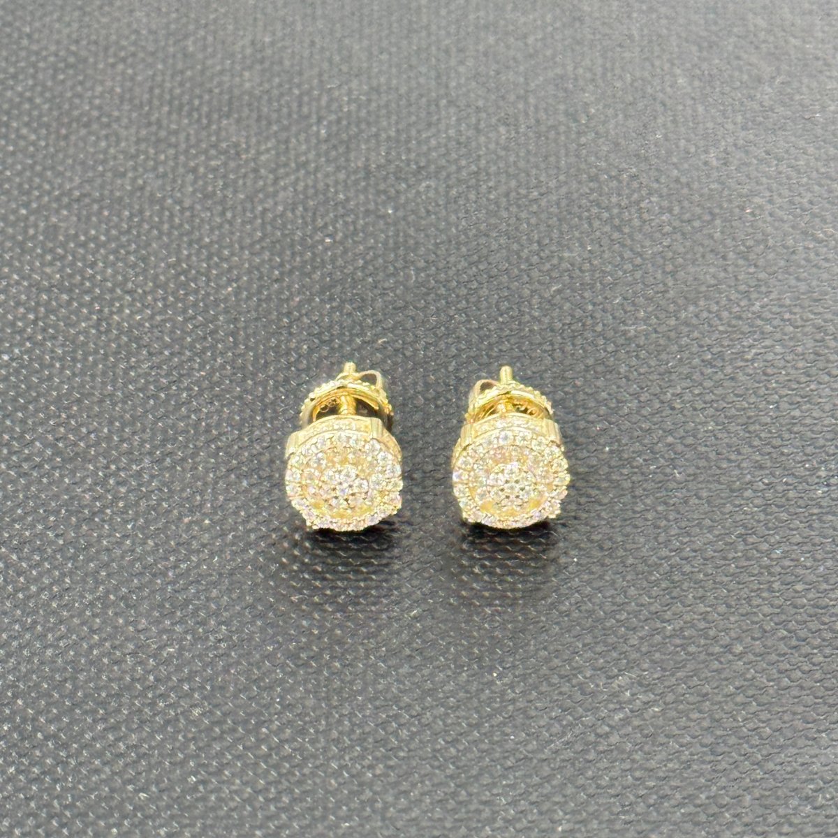 10KT Moissanite Round Earrings