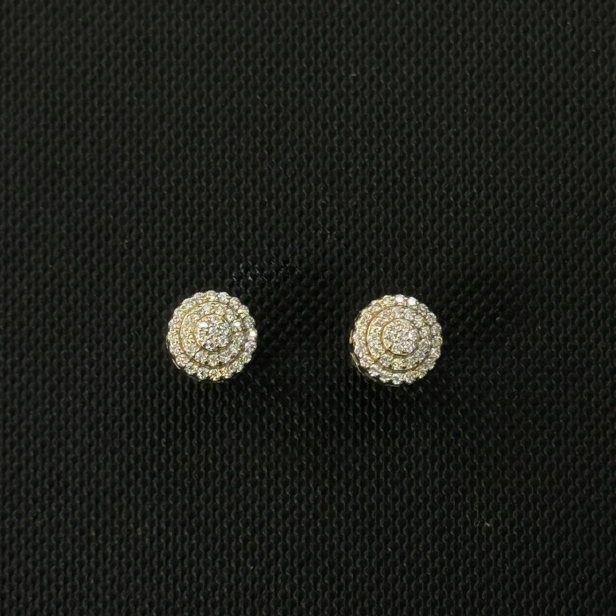 10KT Moissanite Round Earrings