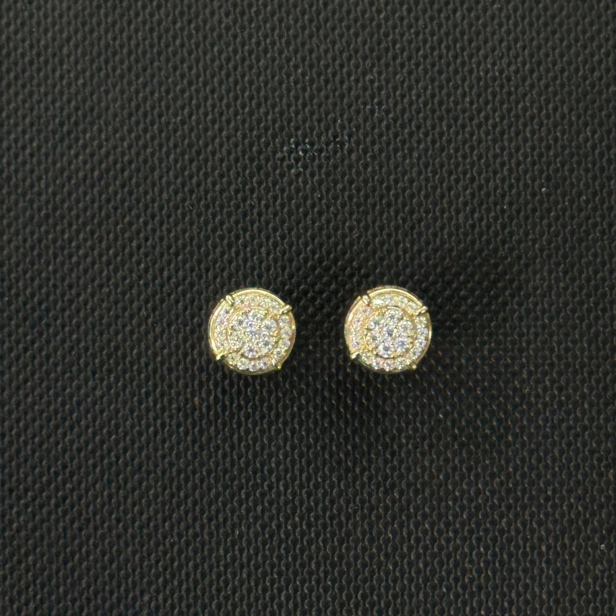10KT Moissanite Round Earrings