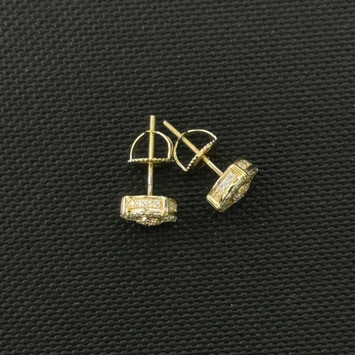 10KT Moissanite Round Earrings