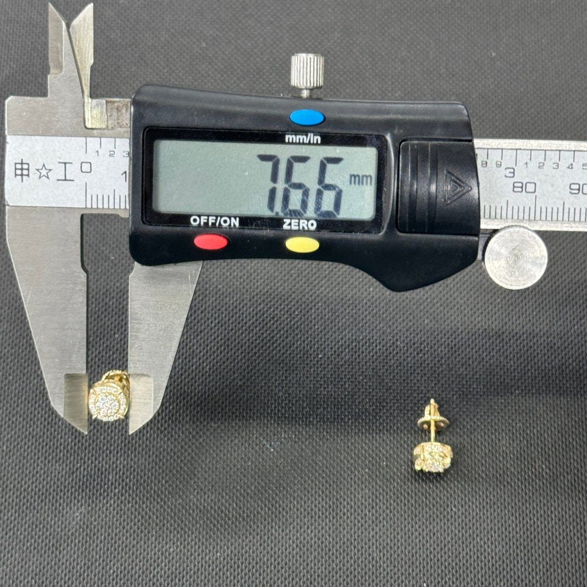 10KT Moissanite Round Earrings