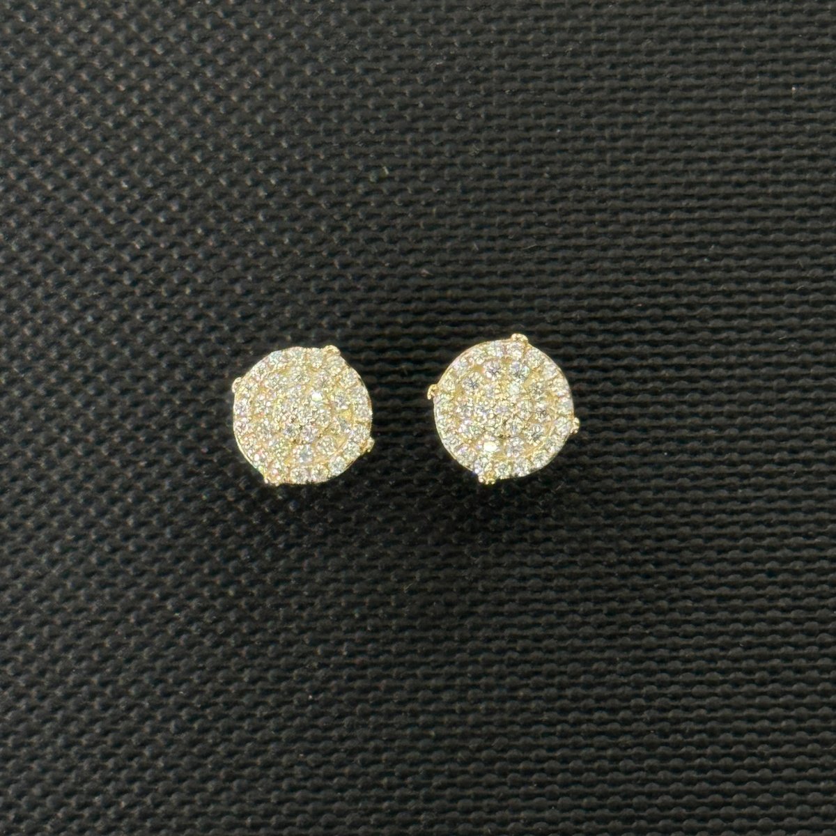 10KT Moissanite Round Earrings