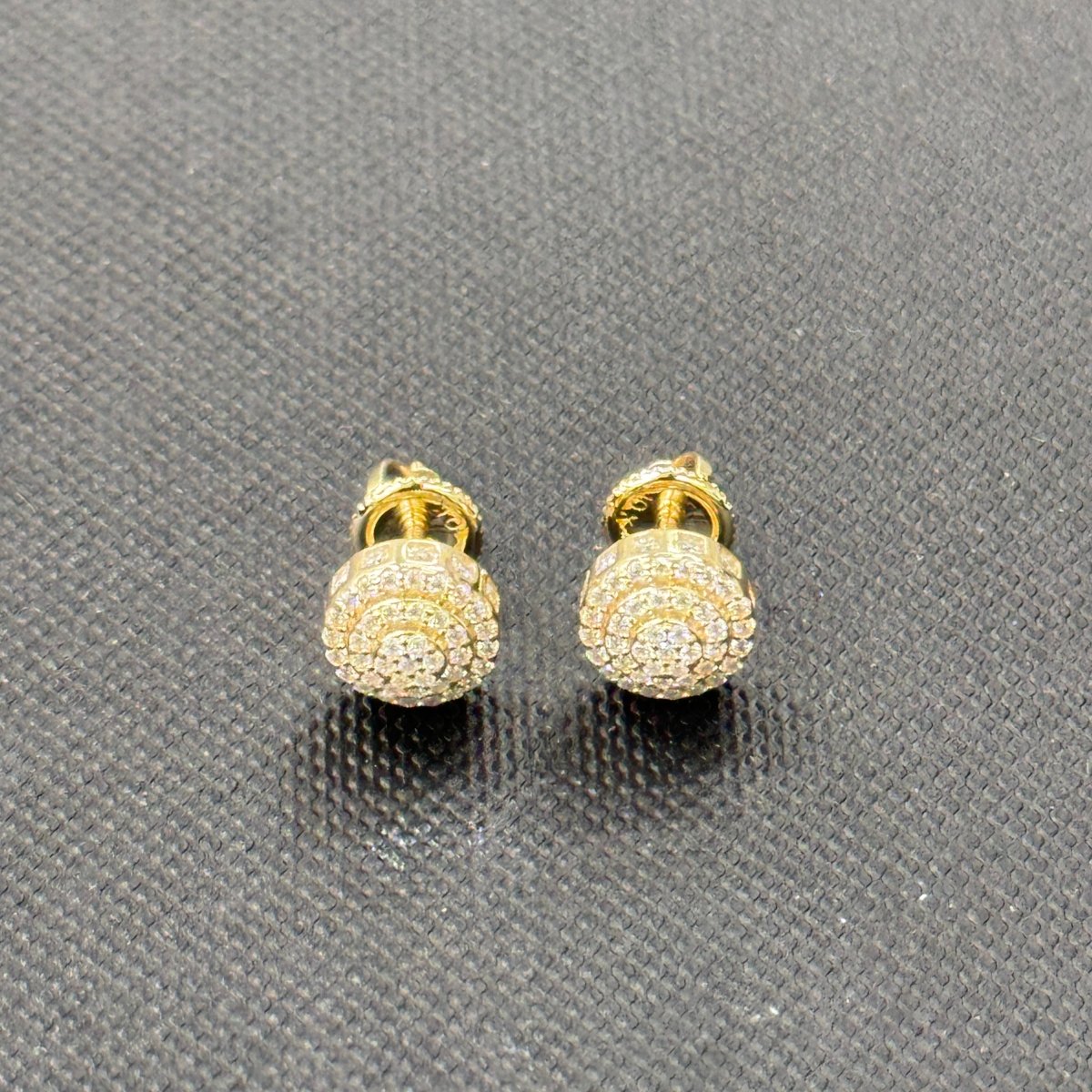 10KT Moissanite Round Earrings