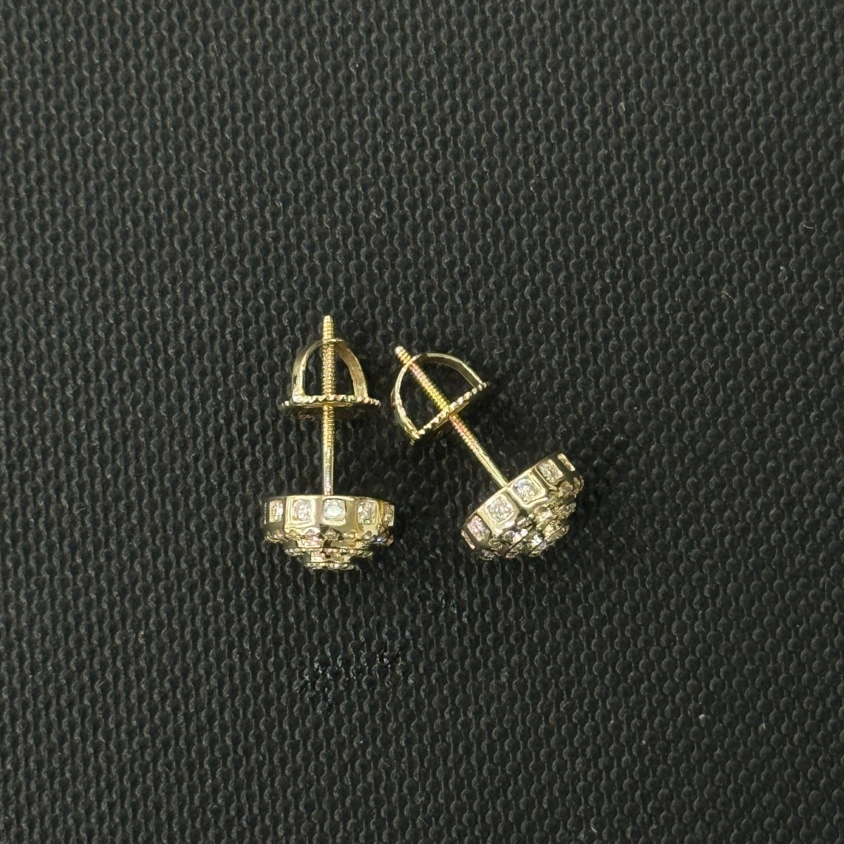 10KT Moissanite Round Earrings