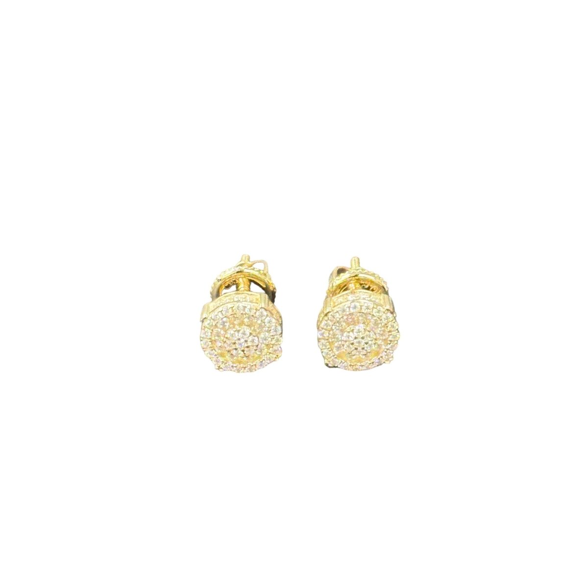 10KT Moissanite Round Earrings