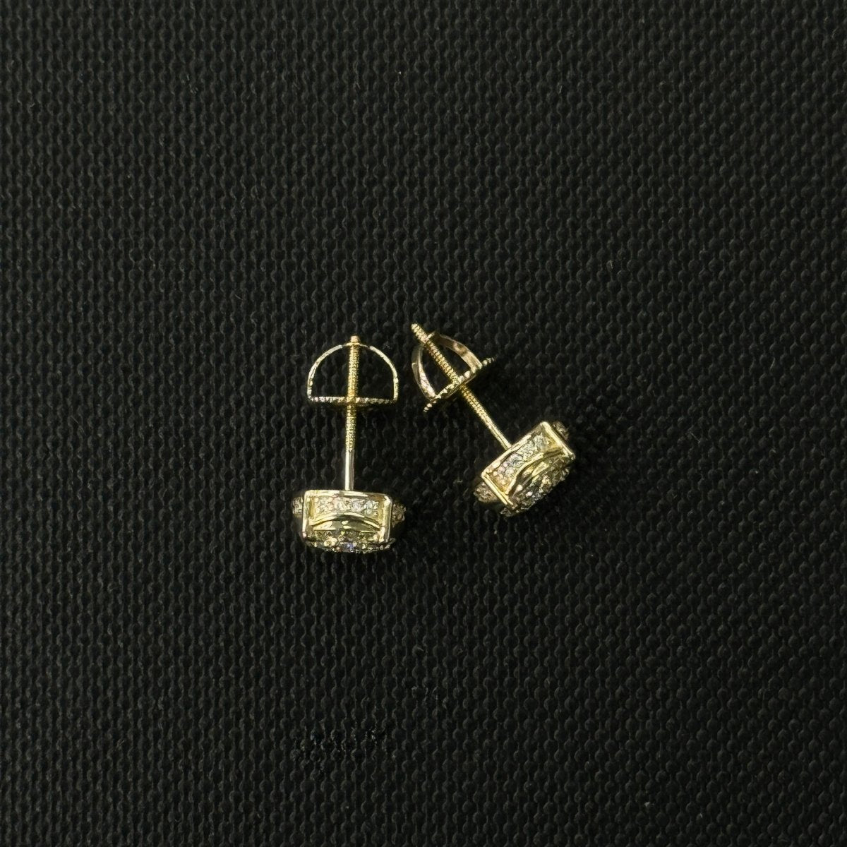 10KT Moissanite Round Earrings