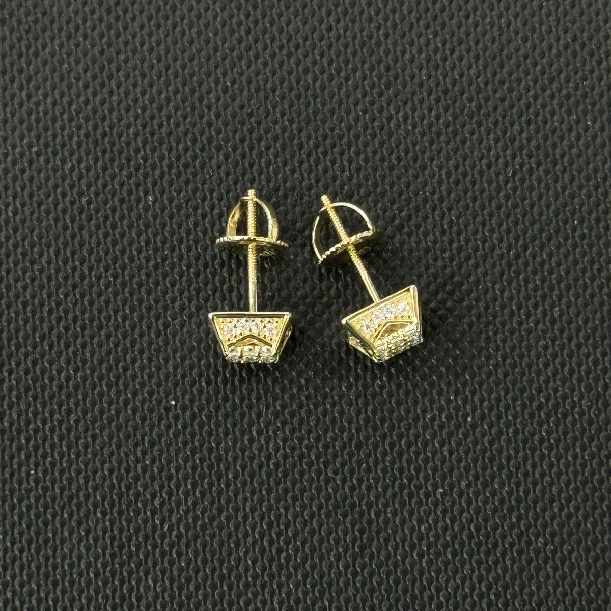 10KT Moissanite Square Earrings