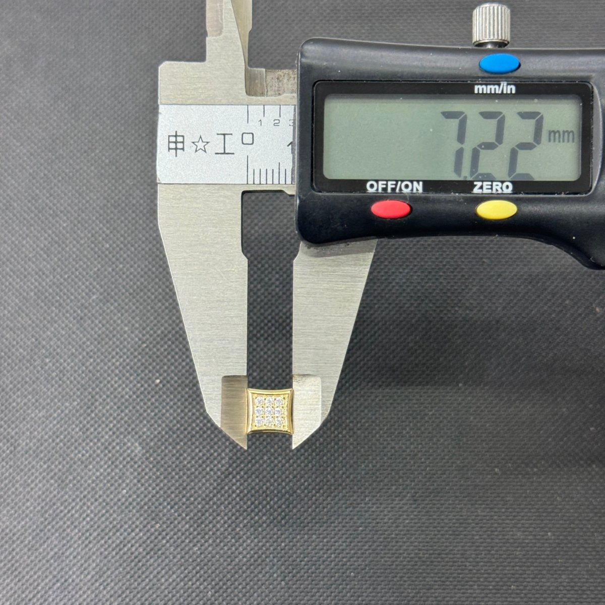 10KT Moissanite Square Earrings