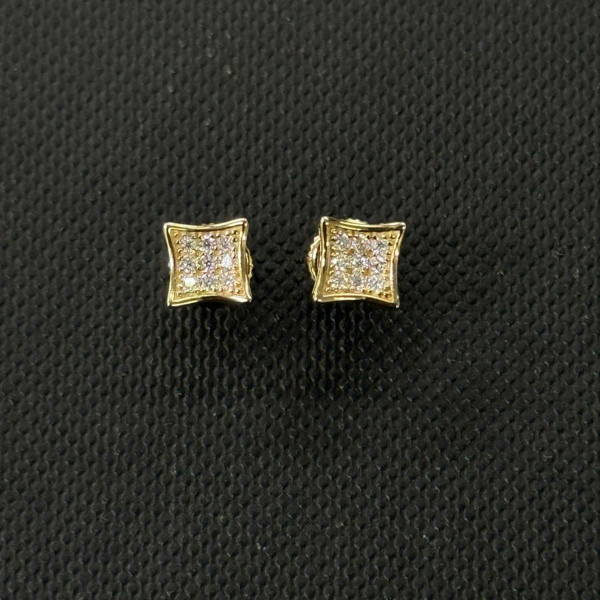 10KT Moissanite Square Earrings