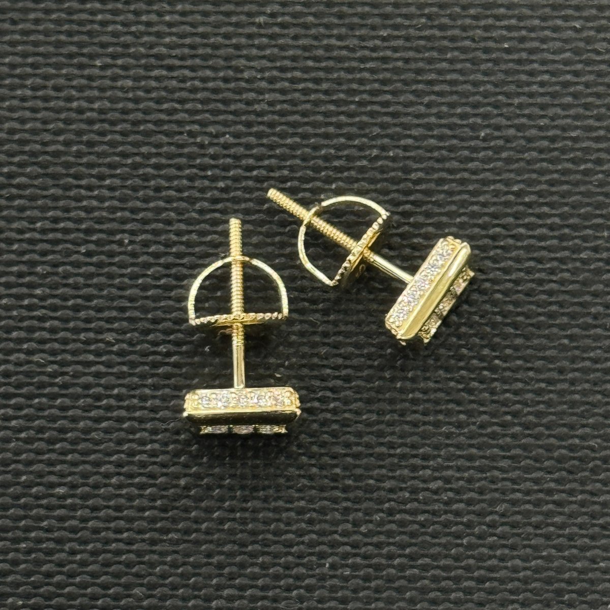 10KT Moissanite Square Earrings