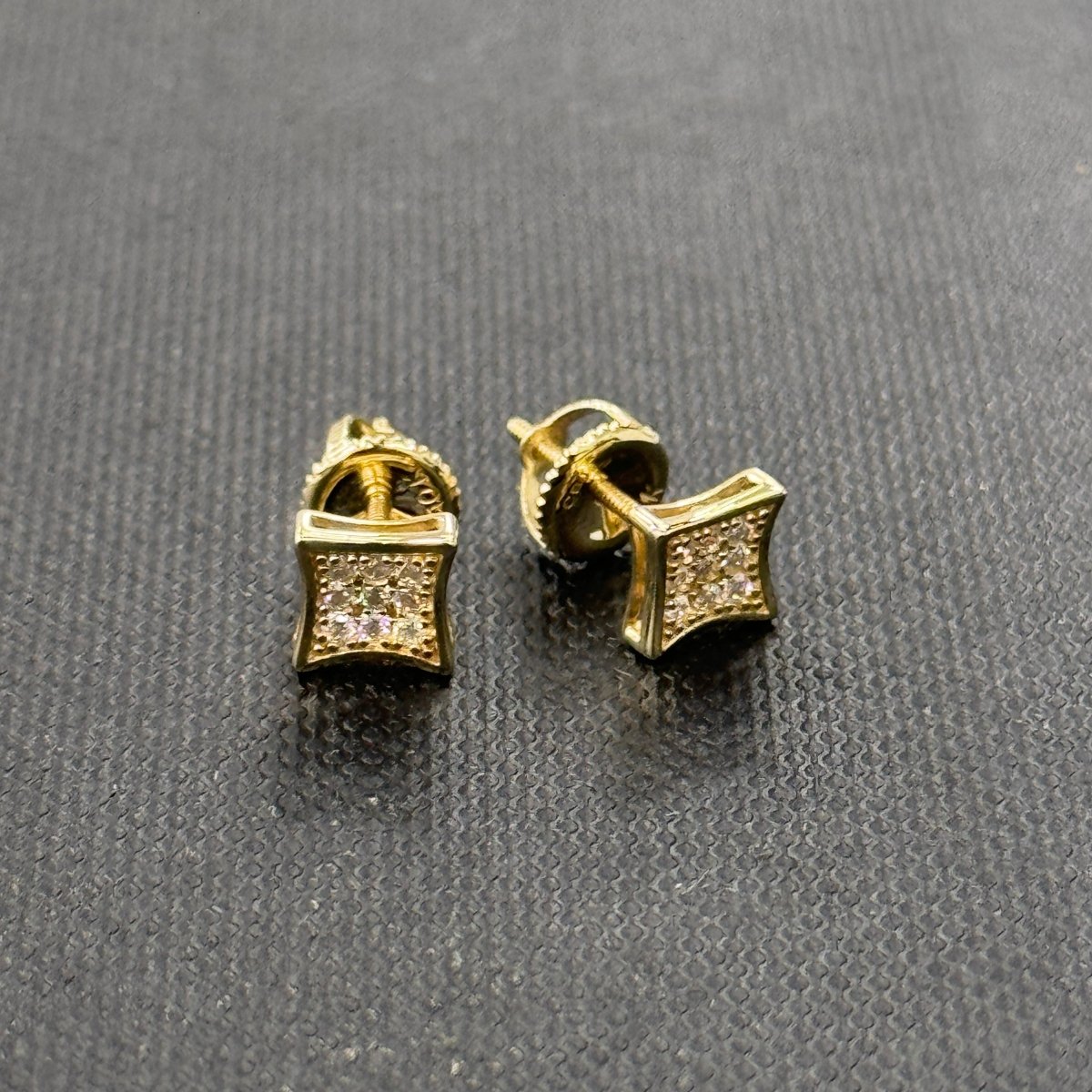 10KT Moissanite Square Earrings