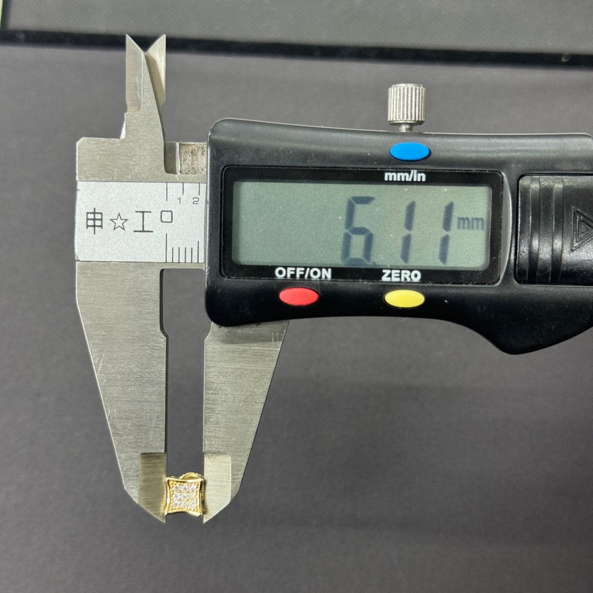 10KT Moissanite Square Earrings