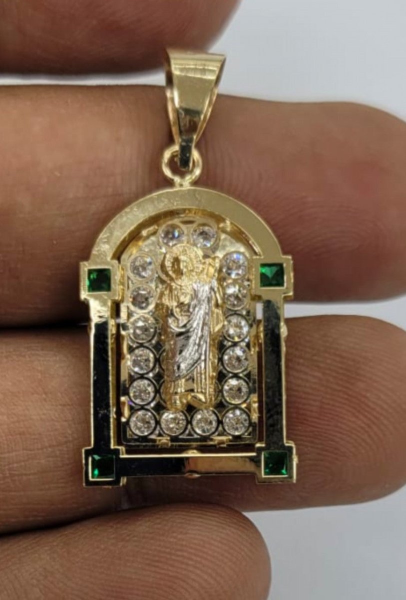 10KT Saint Jude Real Gold pendant,Diamond cut, Brand New, Premium Quality.