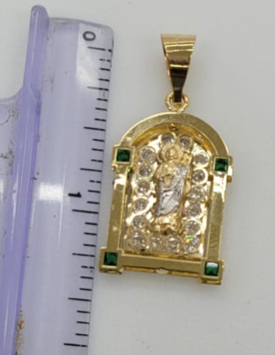 10KT Saint Jude Real Gold pendant,Diamond cut, Brand New, Premium Quality.