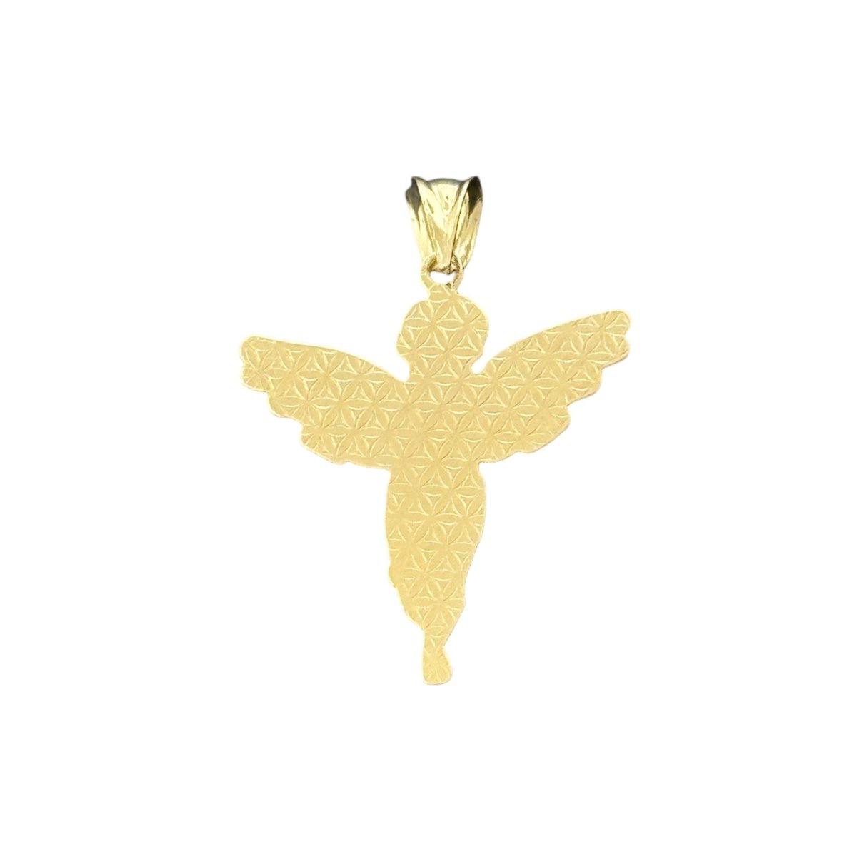 10KT Two Tone Gold Angel Pendant