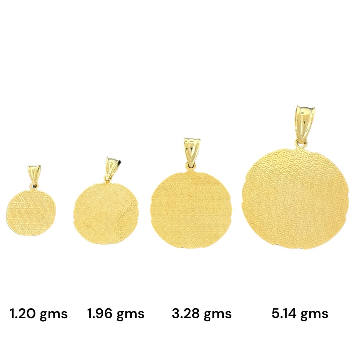 10KT Two Tone Gold Kaaba Pendant