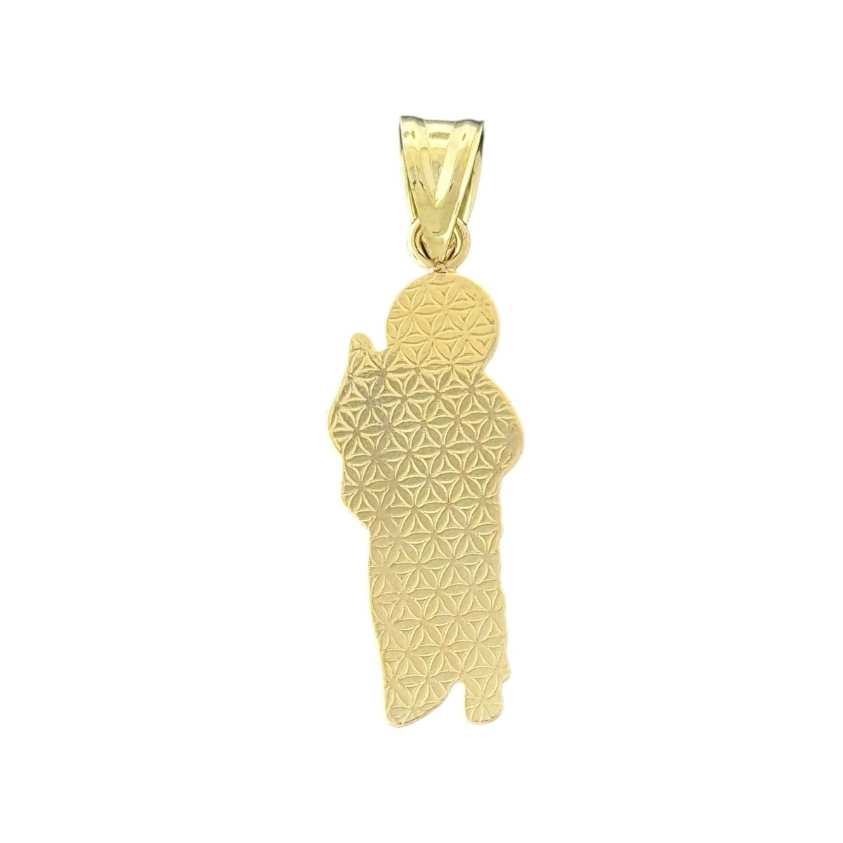 10KT Two Tone Gold Saint Jude Pendant