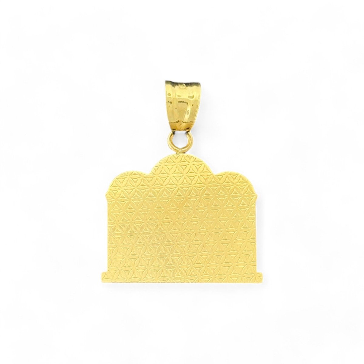 10KT Two Tone Gold Virgin Marry & Jesus Pendant - 2.5 Grm