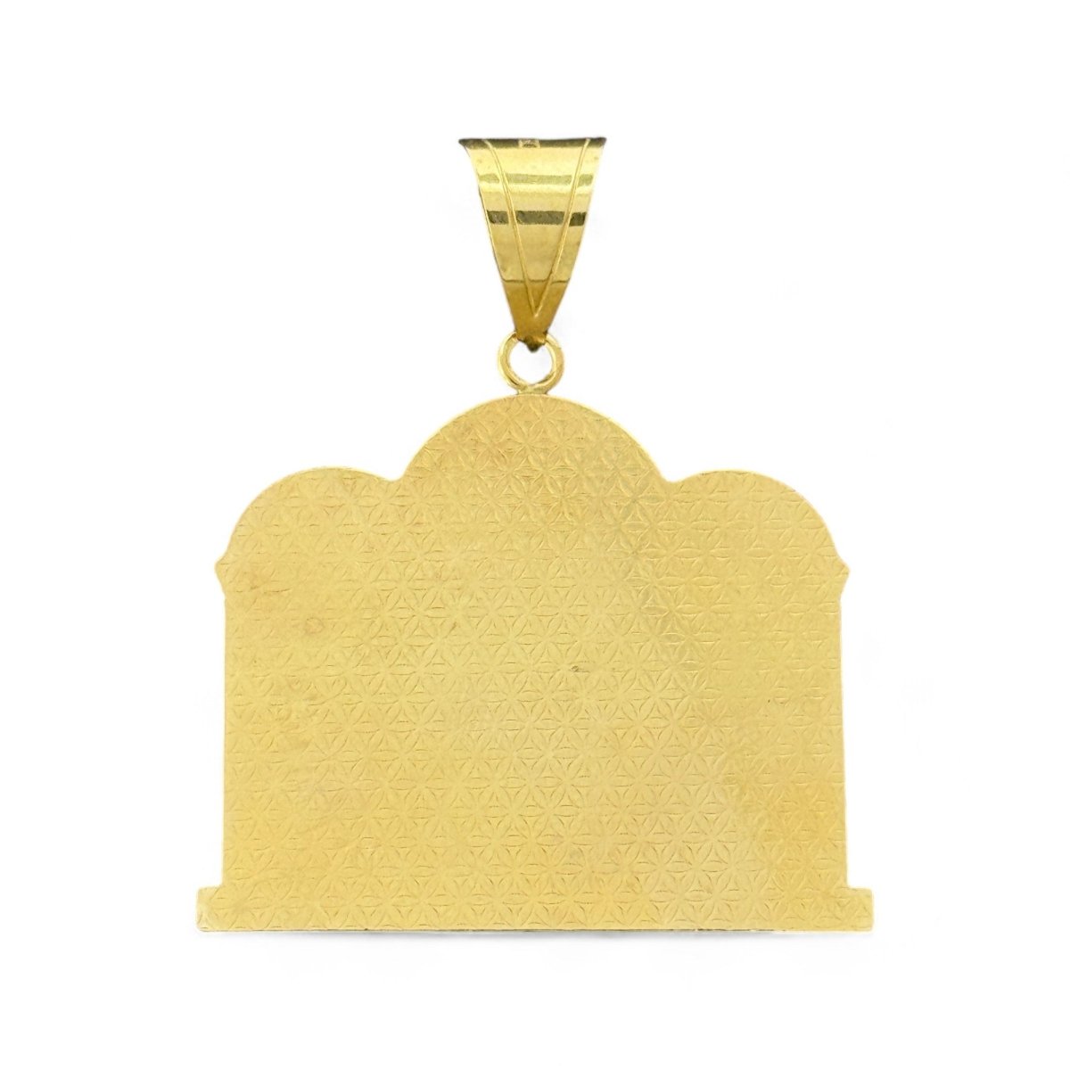 10KT Two Tone Gold Virgin Marry & Jesus Pendant - 6.5 Grm