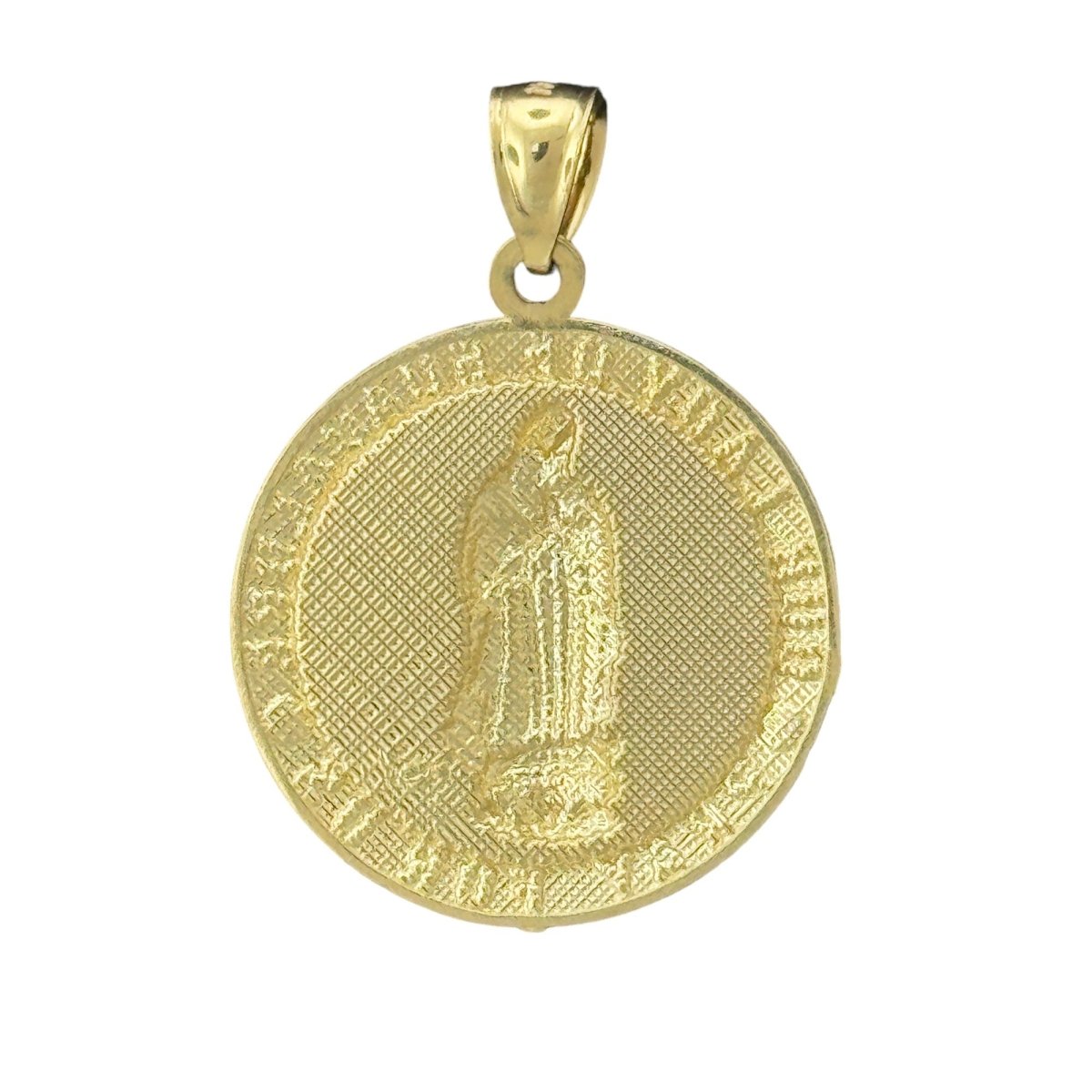 10KT Two Tone Virgin Mary Pendant, 3.10g