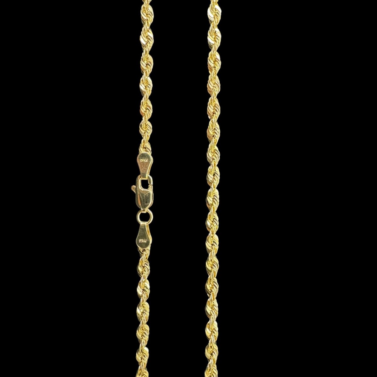 10KT Ultra Hollow Rope Necklace